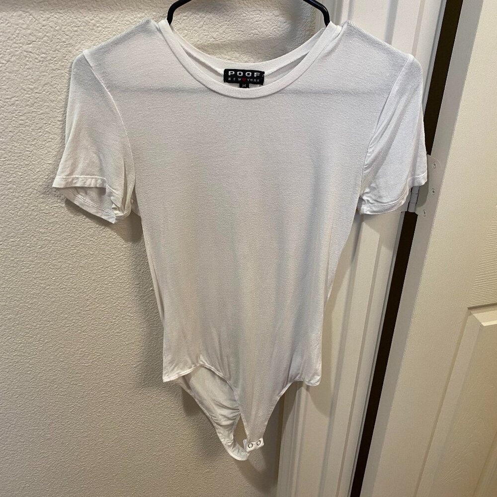 Poof New York White Bodysuit
